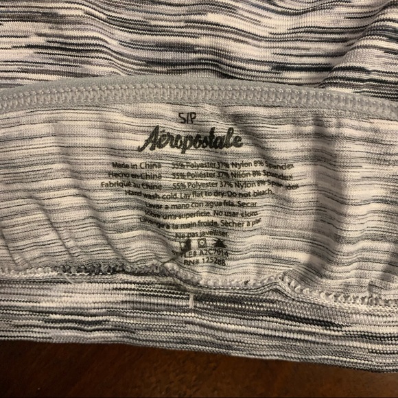 Aeropostale Set of 2 Small Gray and Black Bralettes - Picture 4 of 10